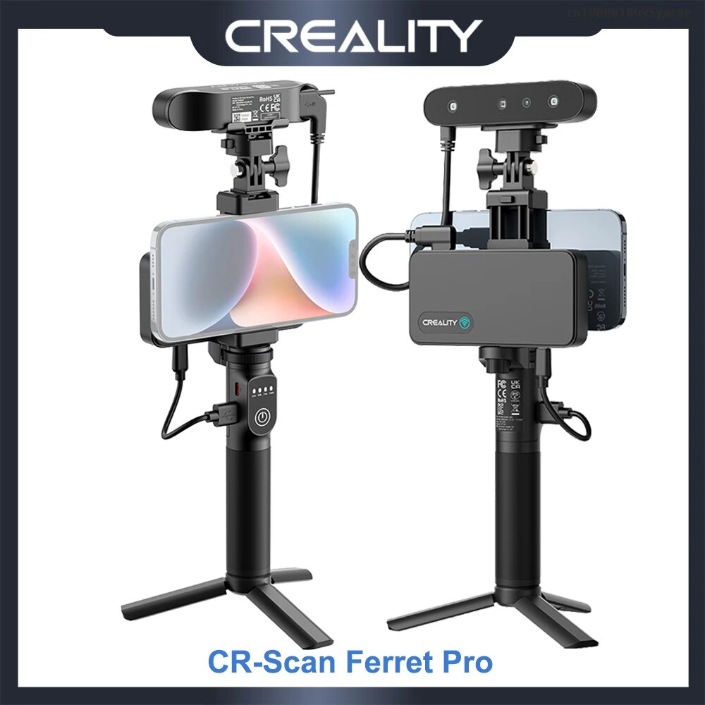 Creality CR-Scan Ferret Pro 3D ĳ, ޴  ޴, 30fps ĳ ӵ, 0.1mm Ȯ, ASIC Ĩ,   ĳ